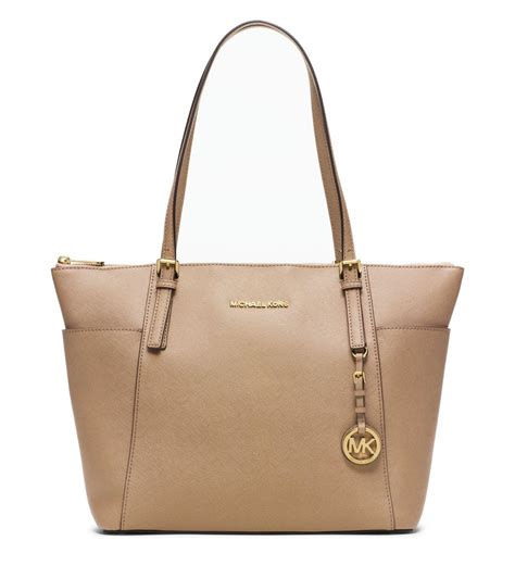 michael kors jet set saffiano shoulder bag|Michael Kors saffiano large.